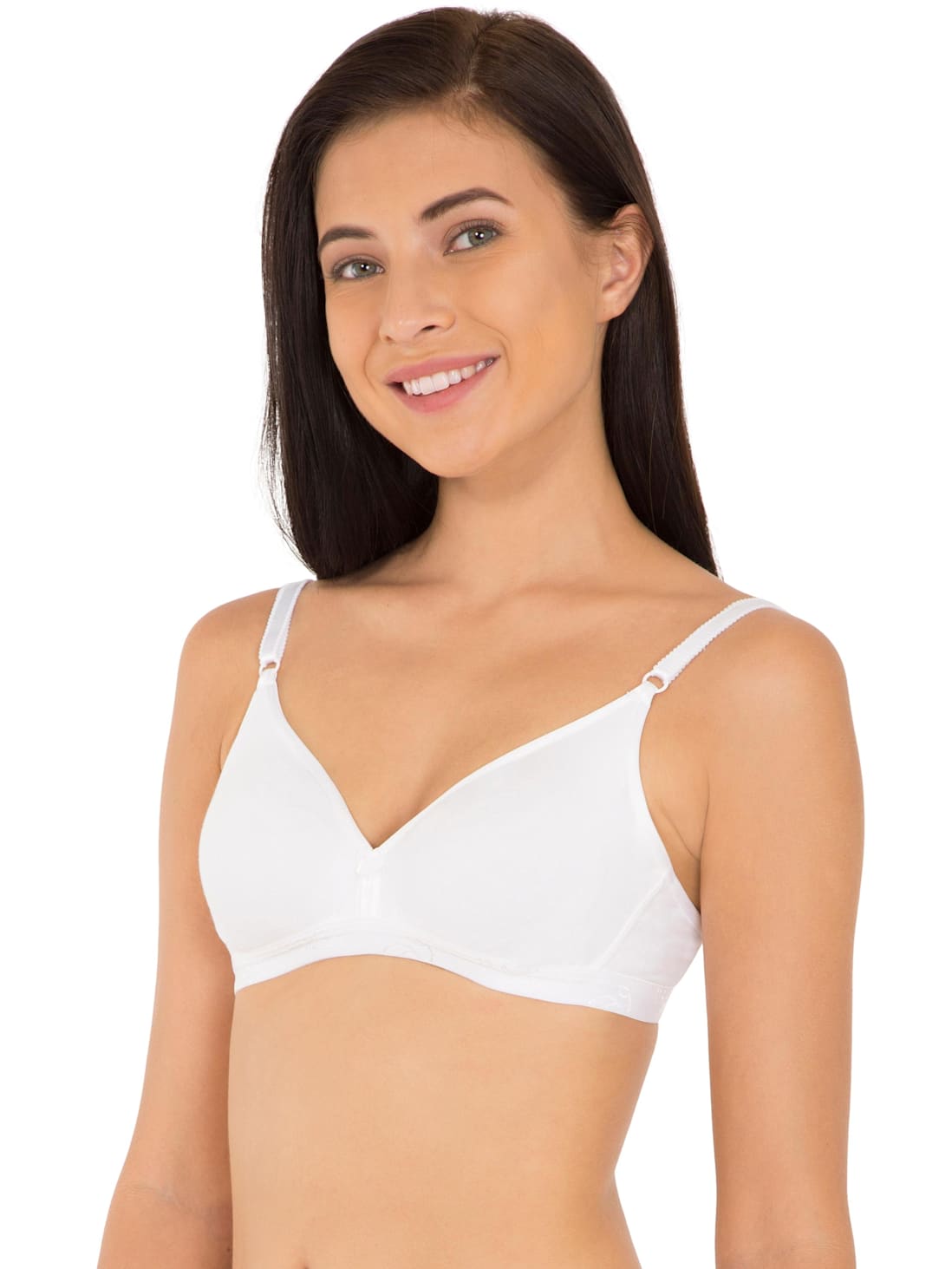 Jockey Women's Wirefree Non Padded Beginners Bra Bra- 1581 Snow White