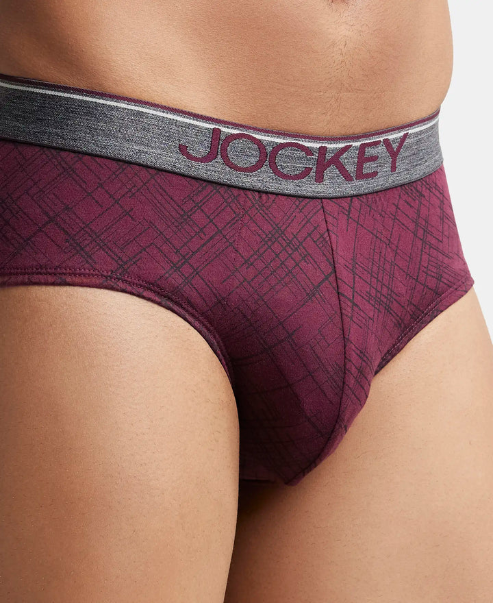Jockey Men's Printed Brief with Ultrasoft Waistband- MC09 Pack of 2