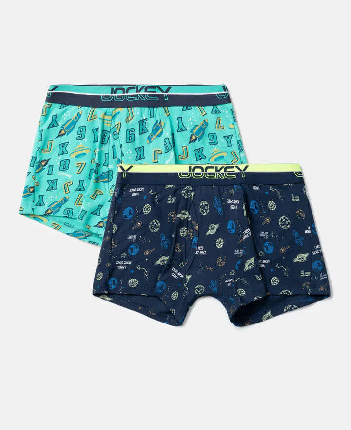 Jockey Juniors Boy's Printed Trunk- PB03
