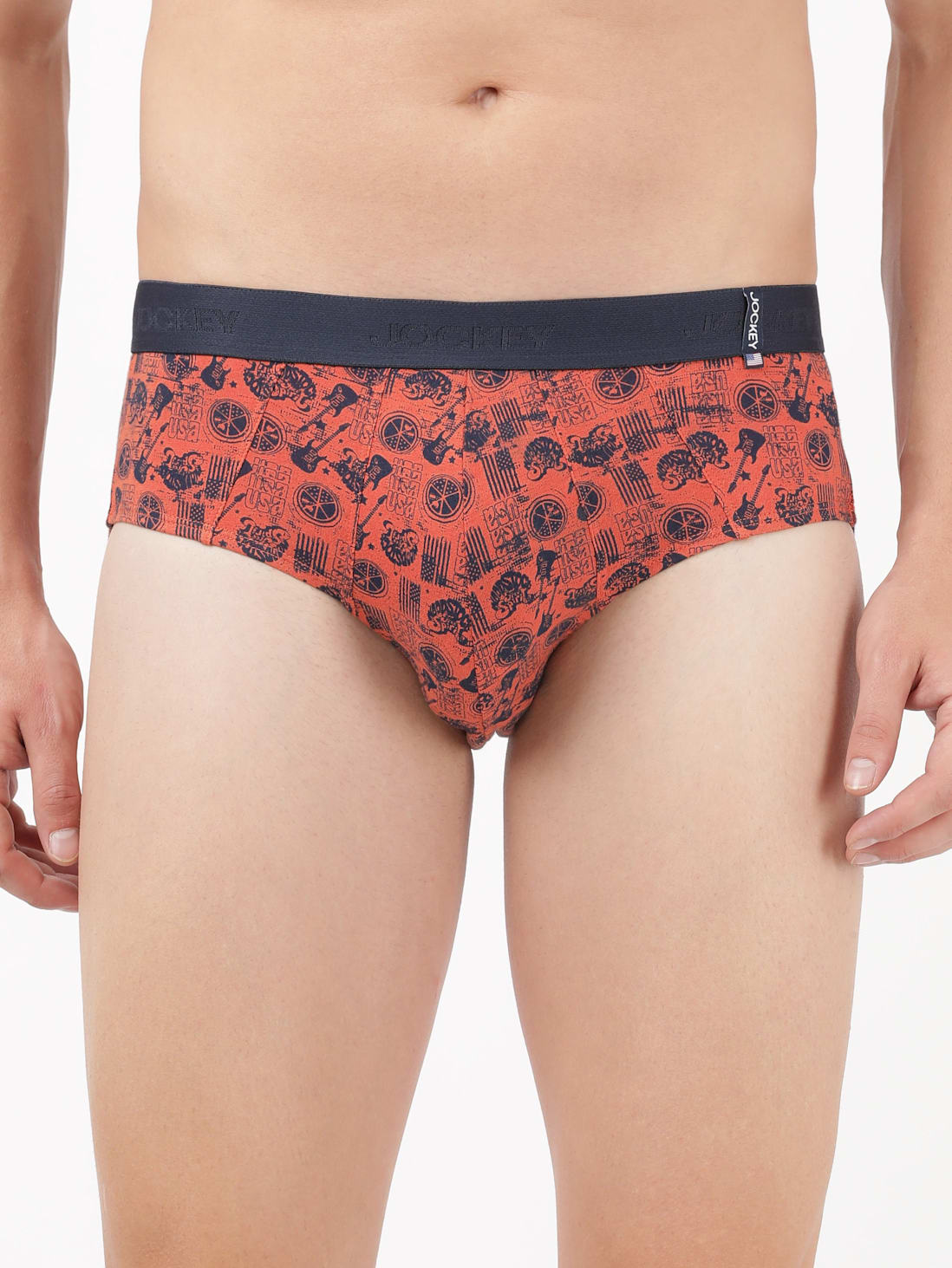 Jockey Men's Cotton Printed Brief- US52