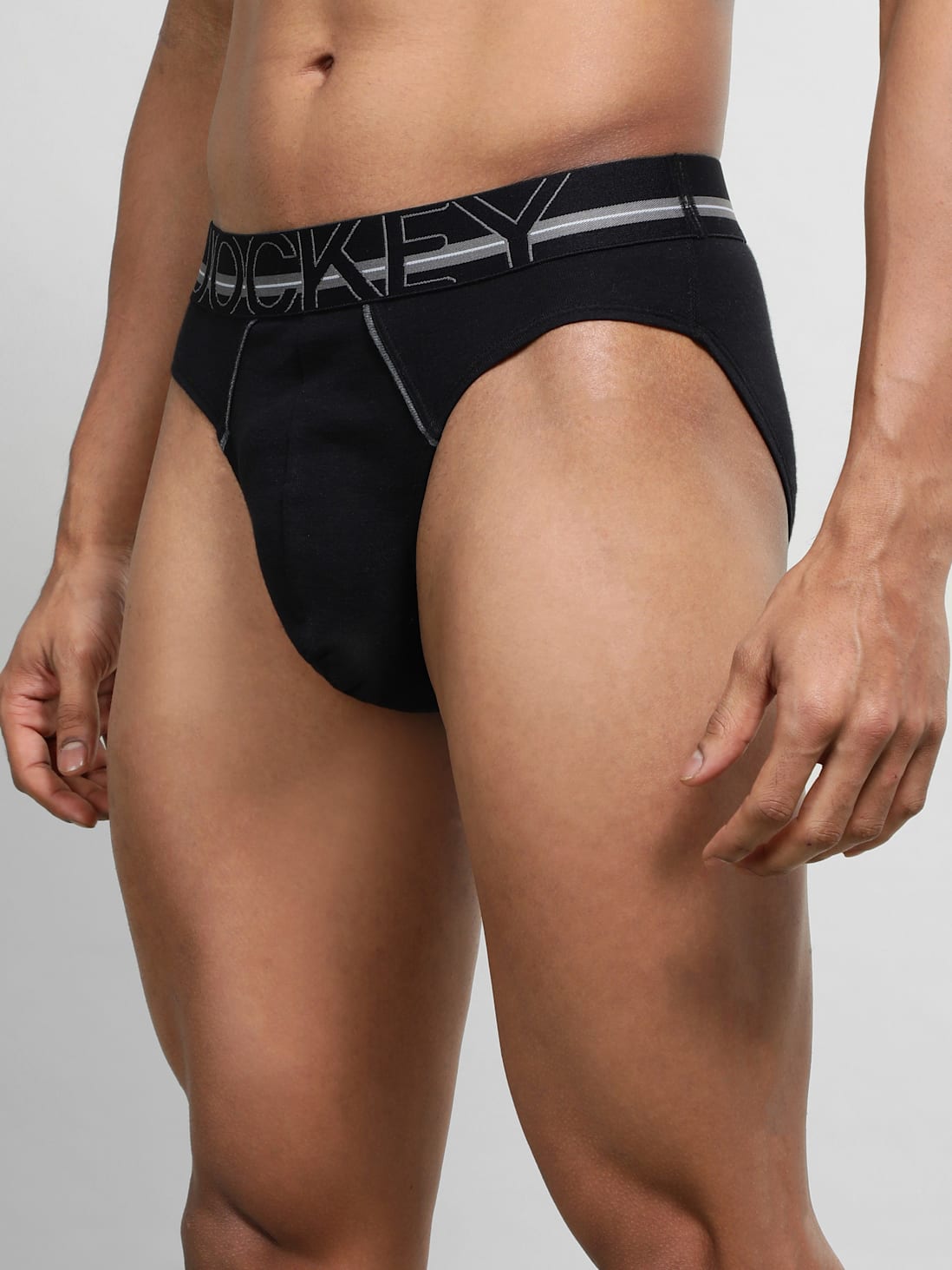 Jockey Men's Cotton Rib Solid Brief- US17
