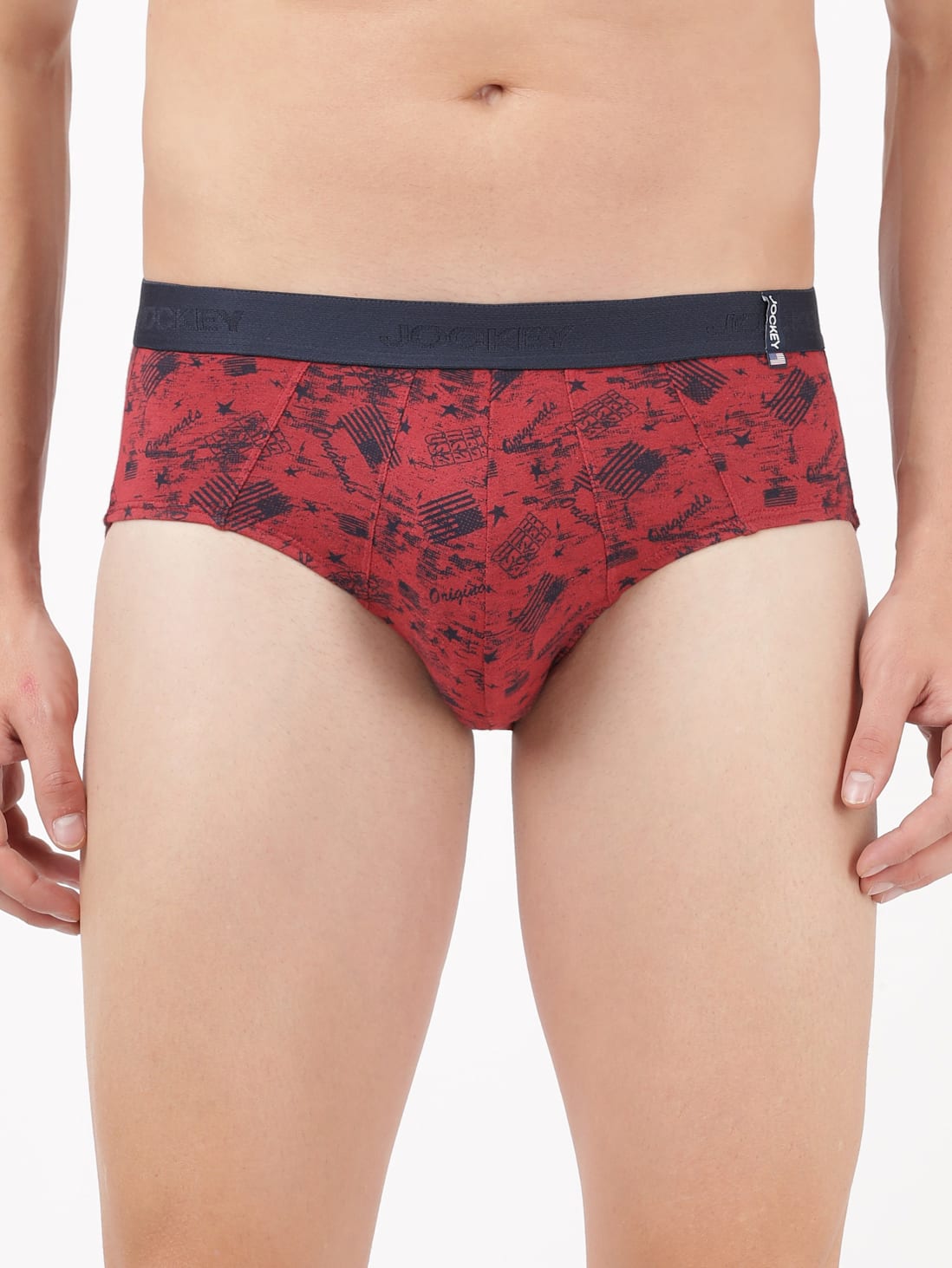 Jockey Men's Cotton Printed Brief- US52