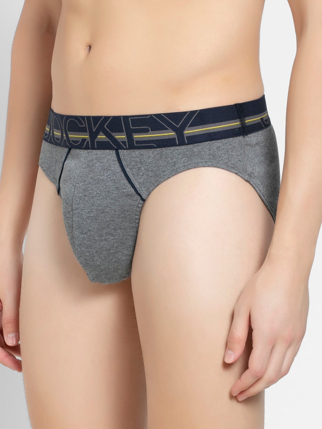 Jockey Men's Cotton Rib Solid Brief- US17