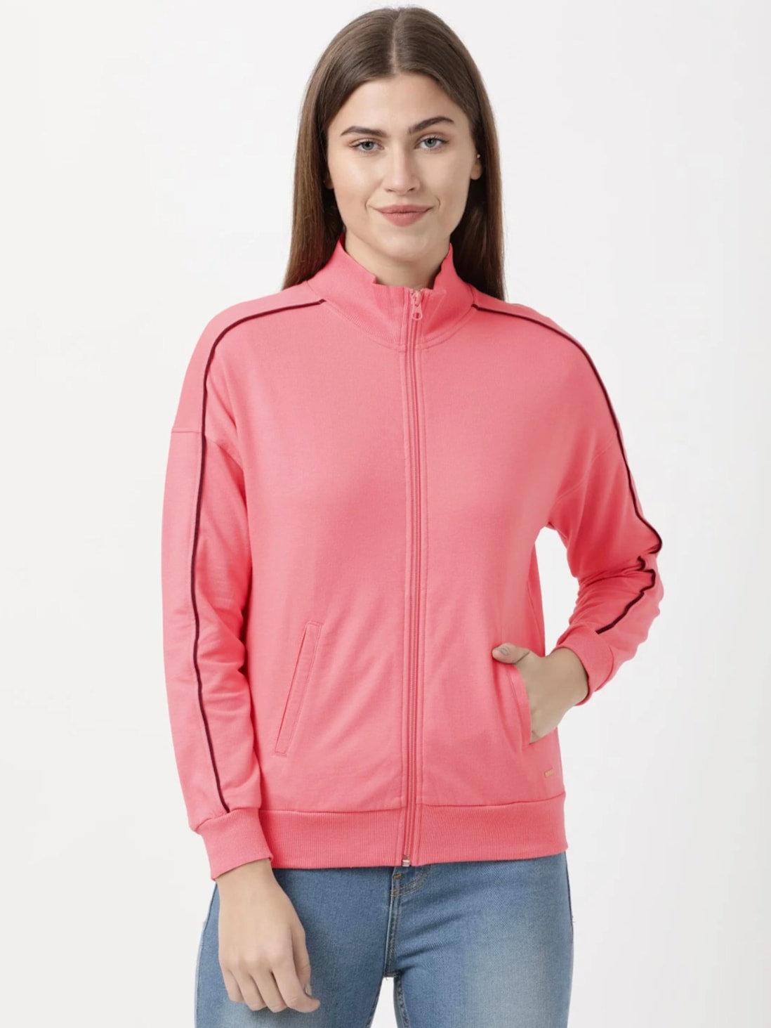 Jockey Women's Super Combed Cotton Jacket- A111