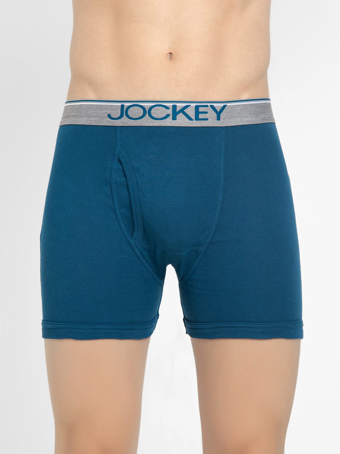 Jockey Men's Cotton Rib Solid Boxer Brief - 8009 (Single Pack)