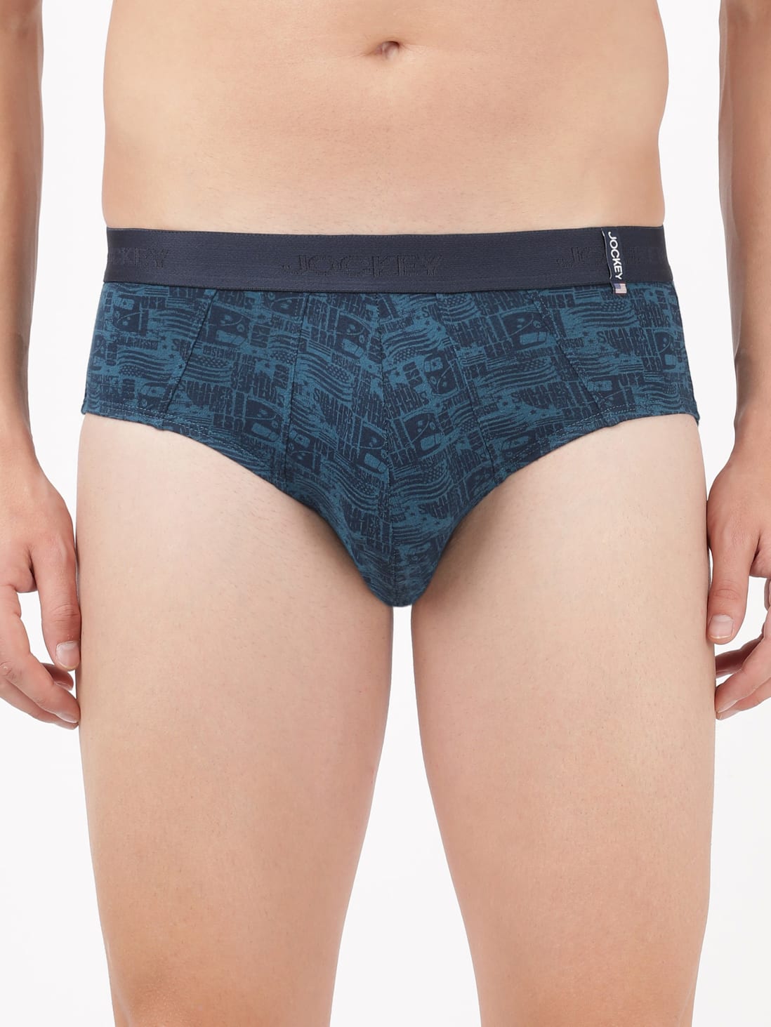 Jockey Men's Cotton Printed Brief- US52