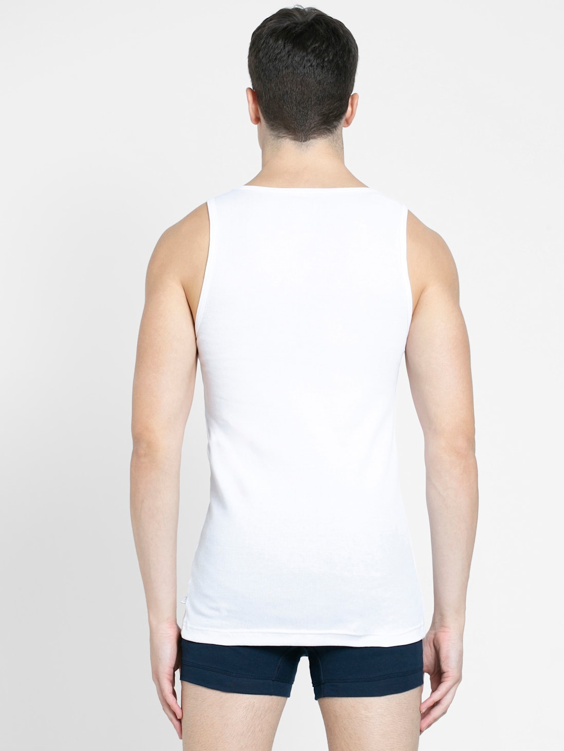 Jockey Men's Rib Round Neck Sleeveless Vest- 8823 (Pack Of 2)