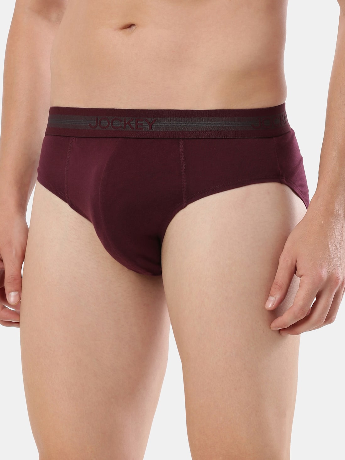 Jockey Men's Cotton Solid Brief- 1010 (Single Pack)