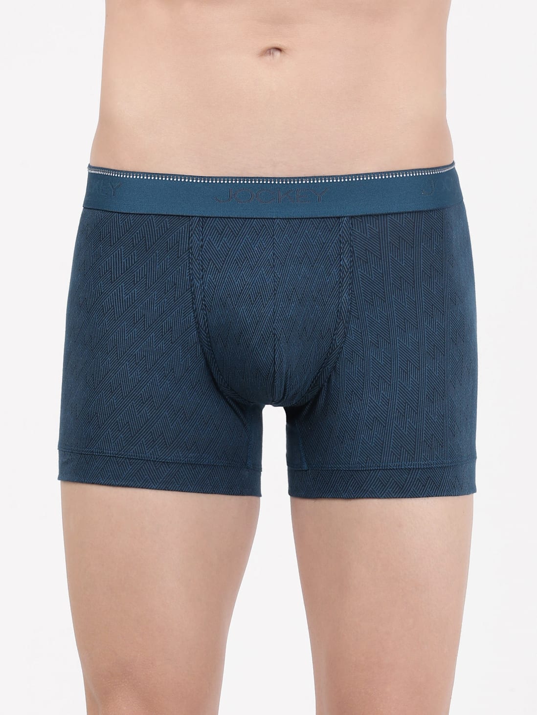 Jockey Men's Elastane Stretch Printed Trunk- EL09 (Single Pack) OLD