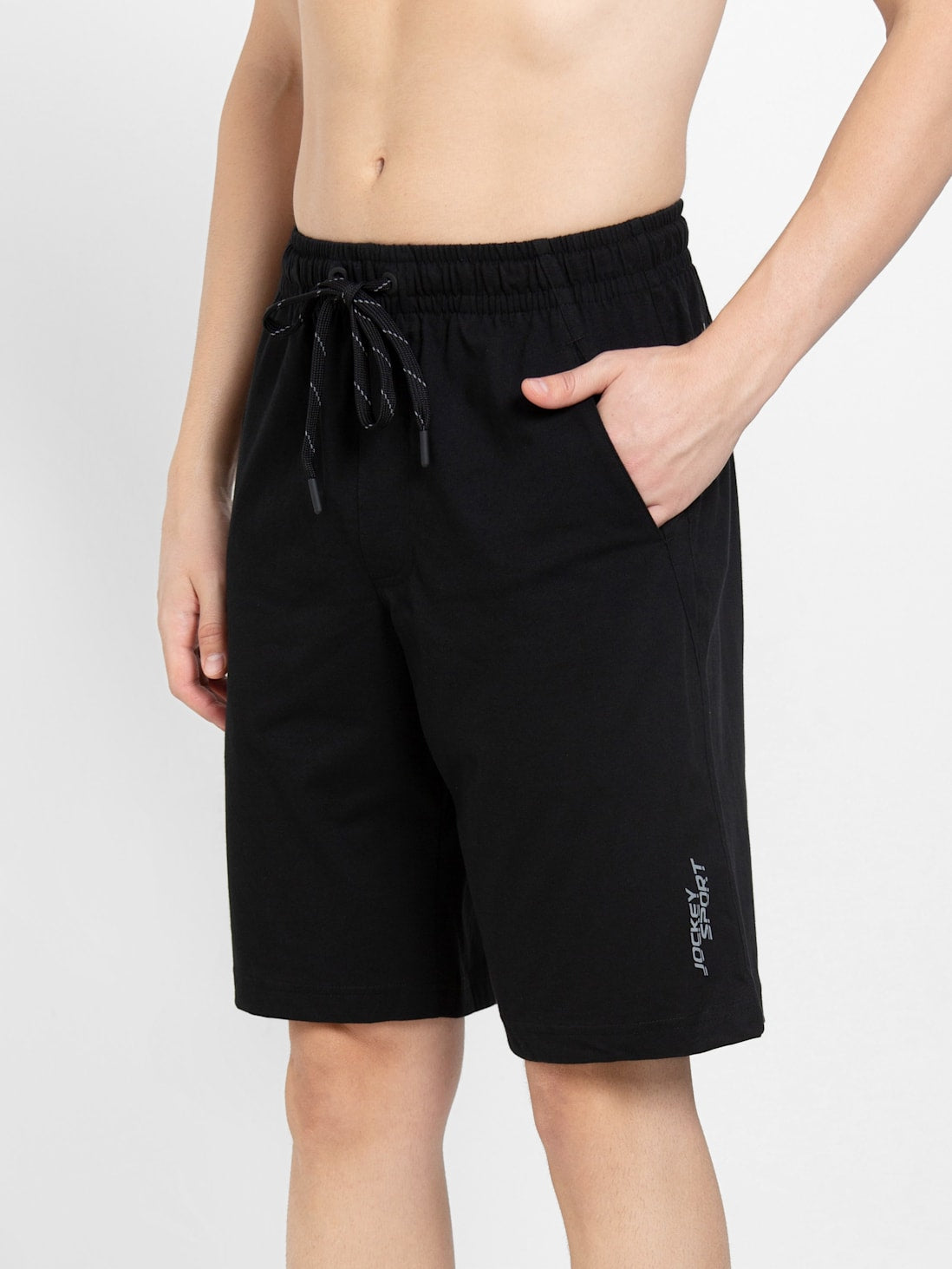 Jockey Men's Solid Shorts Regular Fit-SP26