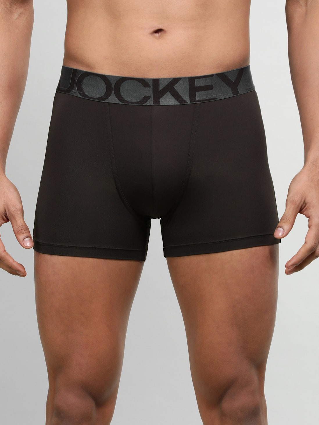 Jockey Men's Dry Fit Solid Trunk- IC28