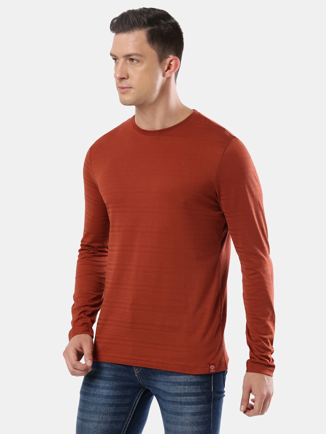 Jockey Men's Solid Round Neck Full Sleeve T-Shirt- IM22