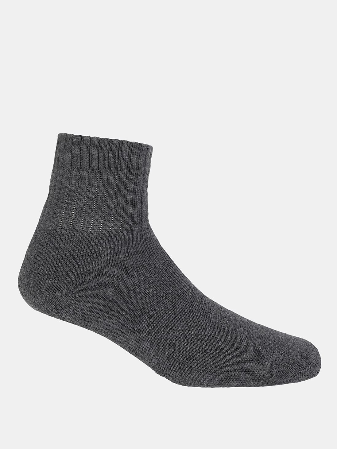 Jockey Men's Cotton Terry Ankle Length Socks With Stay Fresh Treatment- 7036