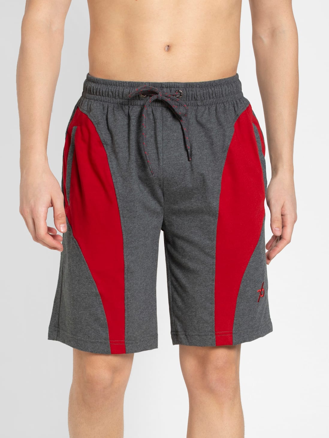 Jockey Men's Straight Fit Solid Shorts-9411