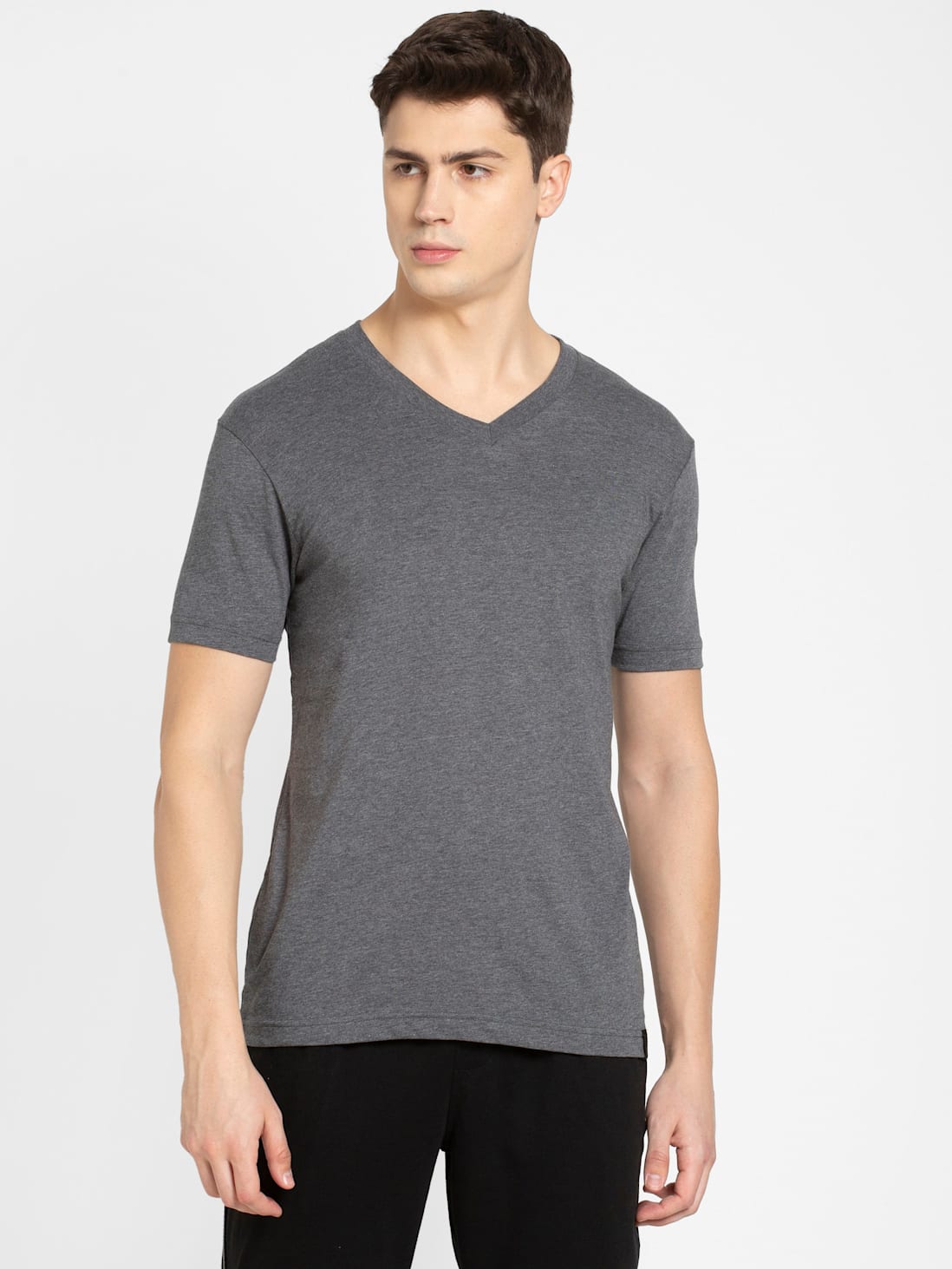 Jockey Men's V-neck Half Sleeve T-Shirt- 2726