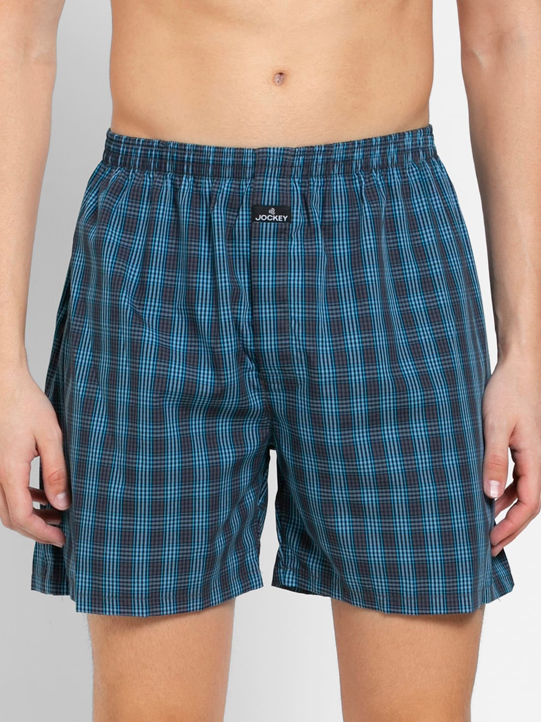 Jockey Men's Checkered Boxer Shorts-1222 Old
