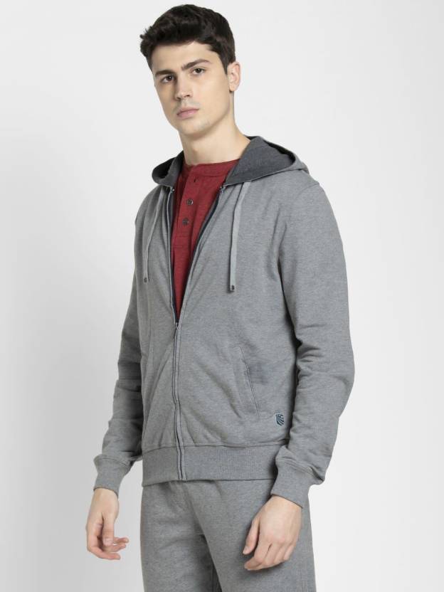 Jockey Men's Hoodie Jacket with Side Pockets- US91