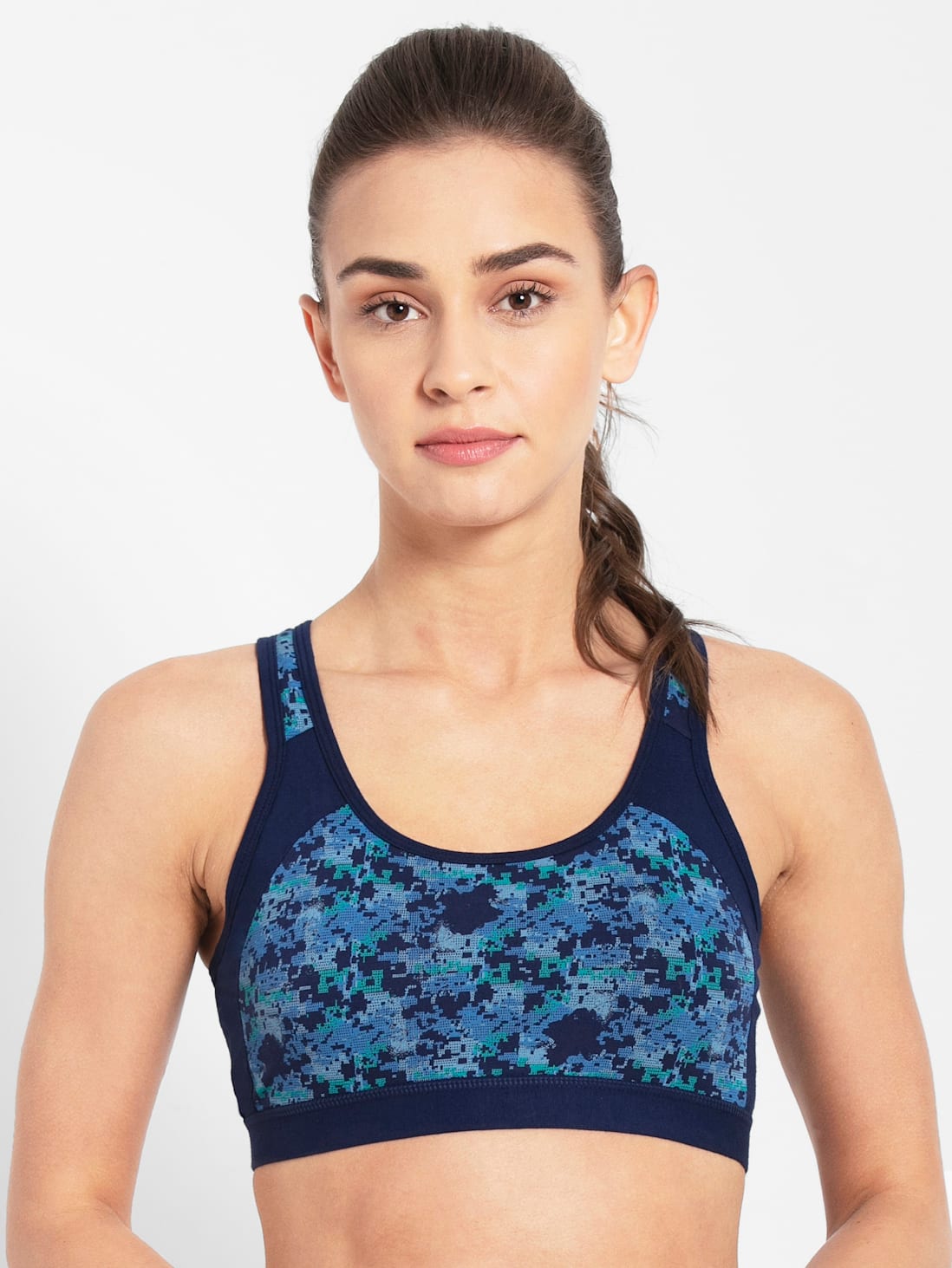 Jockey Women's Wirefree Padded Racer Back Styling Active Bra- 1380