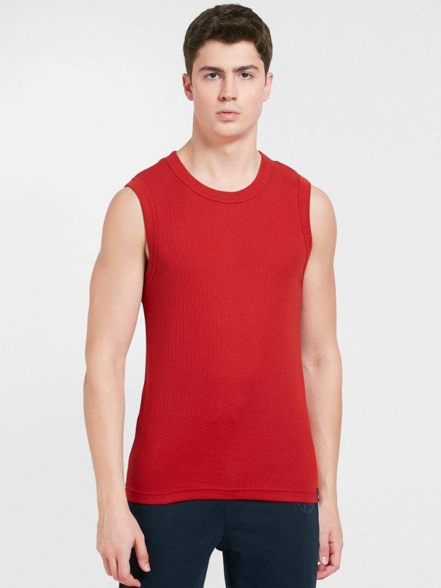 Jockey Men's Solid Round Neck Muscle Vest- 9930