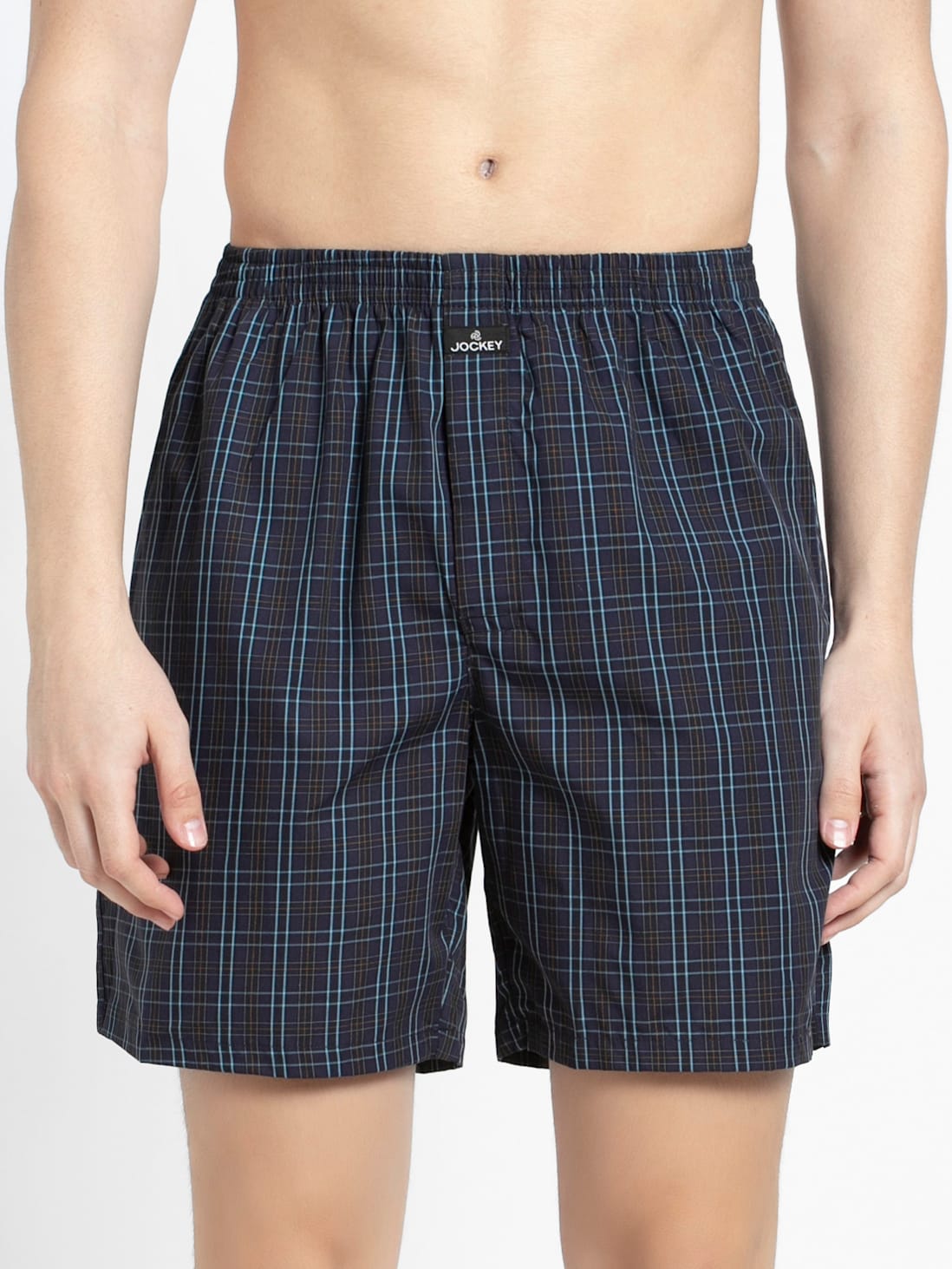 Jockey Men's Checkered Boxer Shorts- 1223