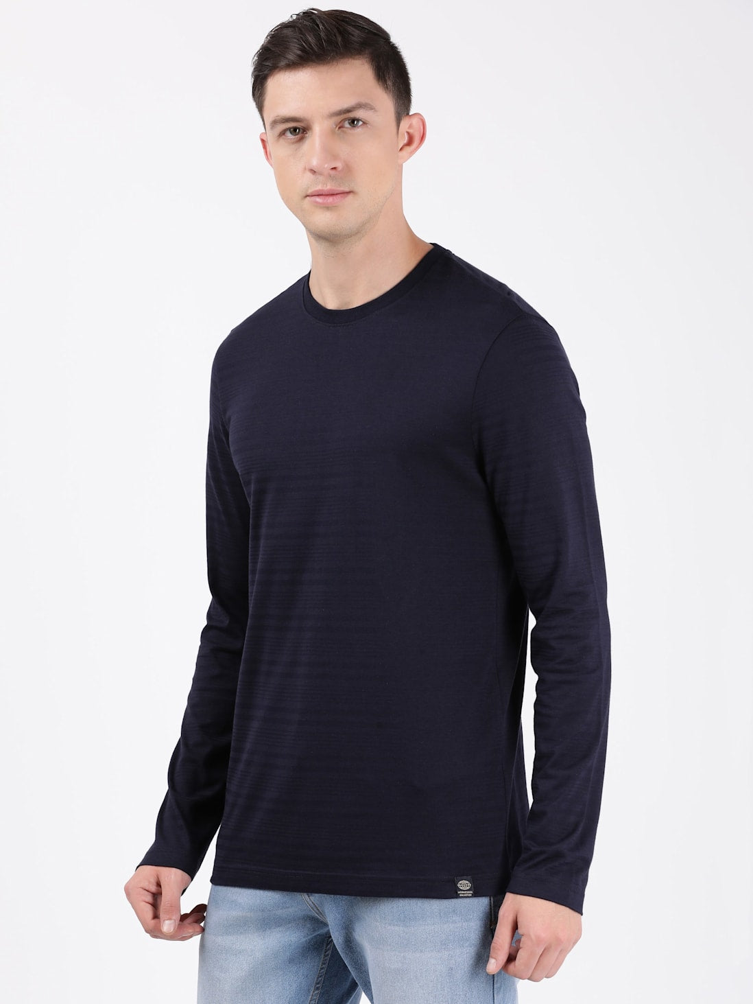 Jockey Men's Solid Round Neck Full Sleeve T-Shirt- IM22