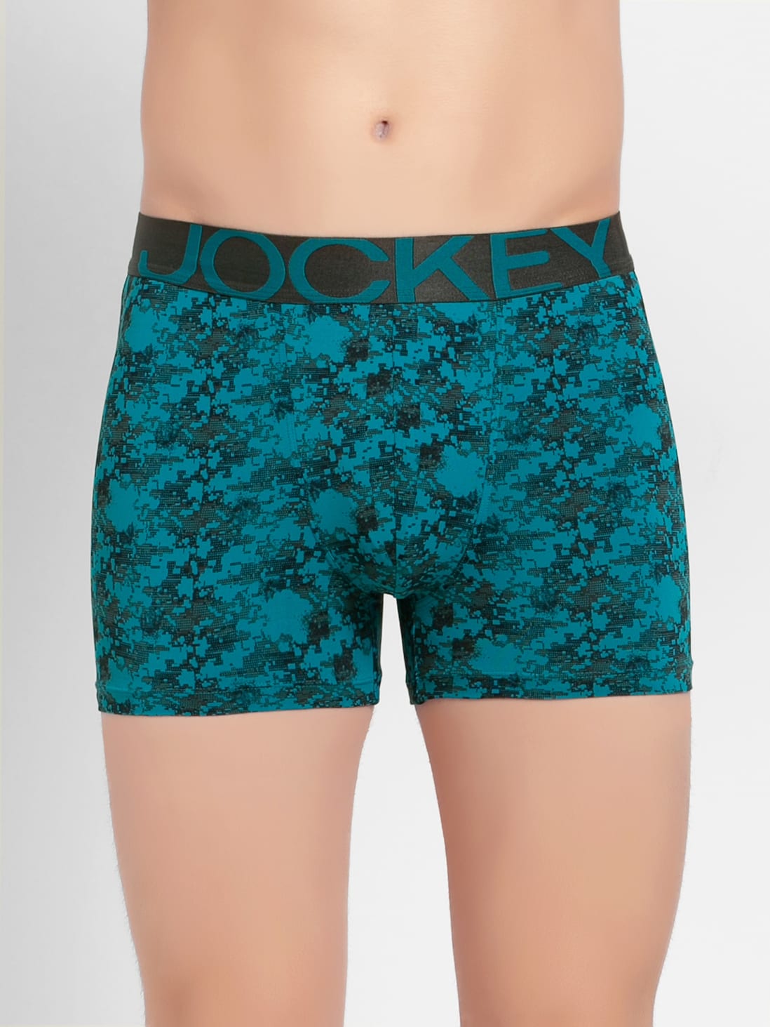 Jockey Men's Dry Fit Printed Trunk- IC30