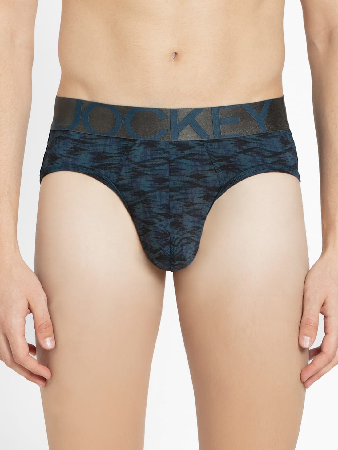 Jockey Men's Dry Fit Printed Brief- IC29