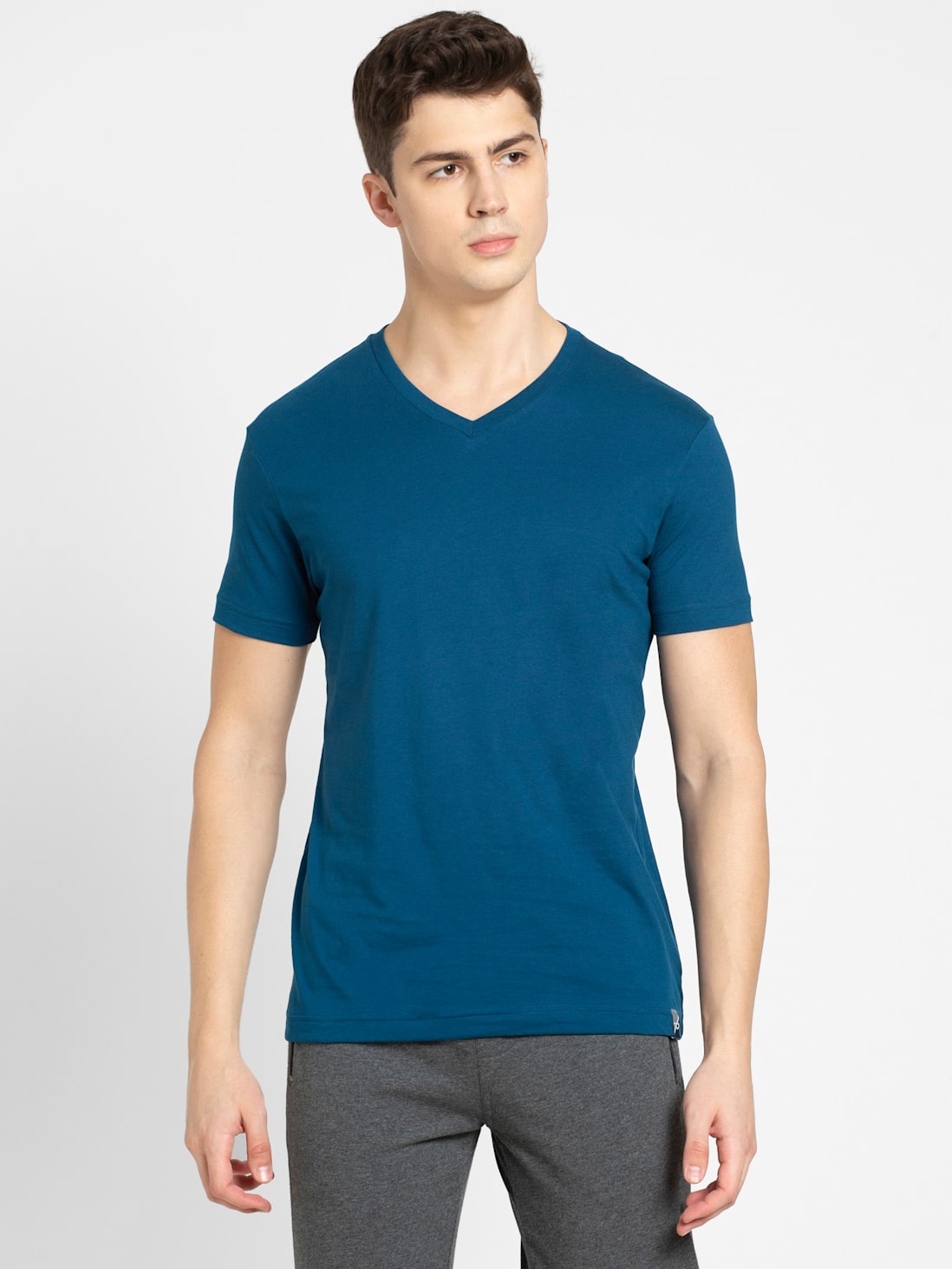 Jockey Men's V-neck Half Sleeve T-Shirt- 2726