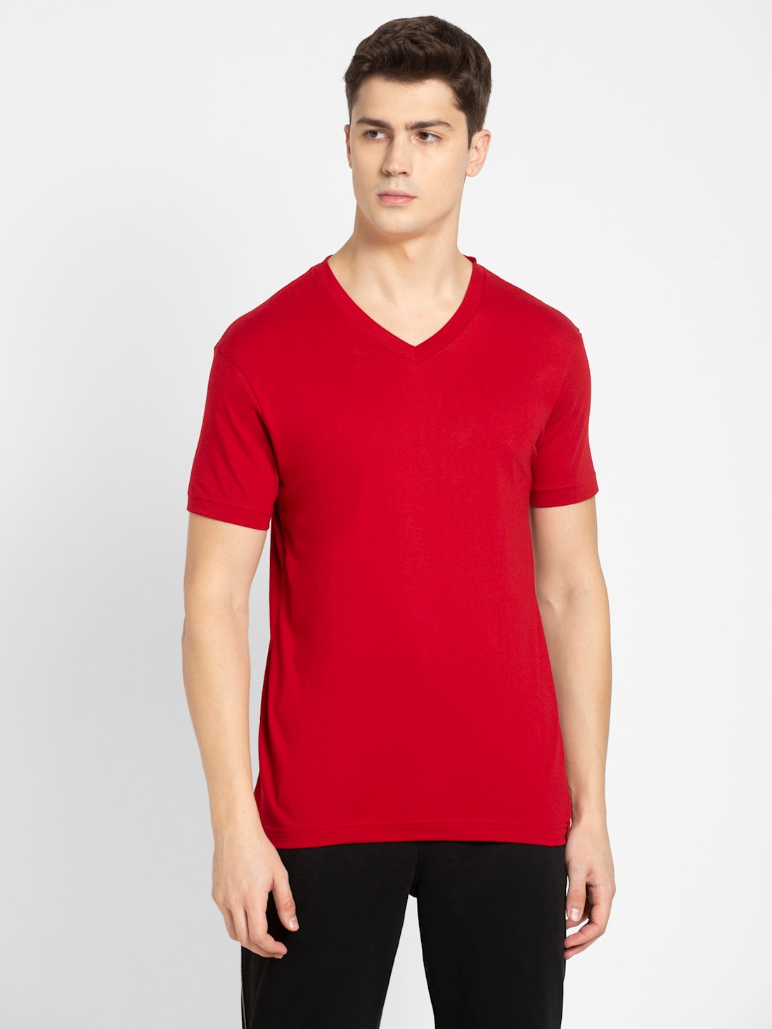 Jockey Men's V-neck Half Sleeve T-Shirt- 2726