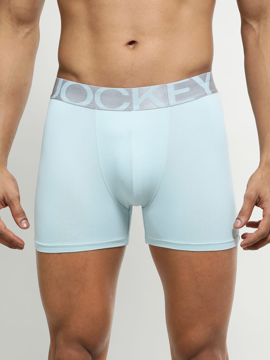 Jockey Men's Dry Fit Solid Trunk- IC28 – Snow White