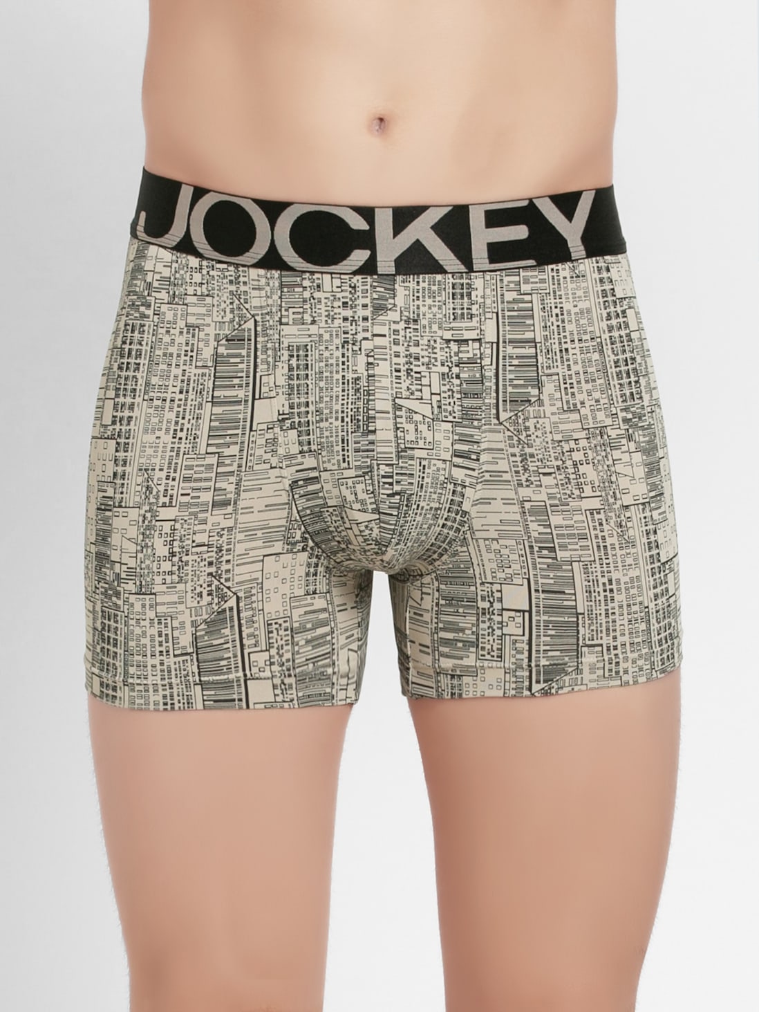 Jockey Men's Dry Fit Printed Trunk- IC30