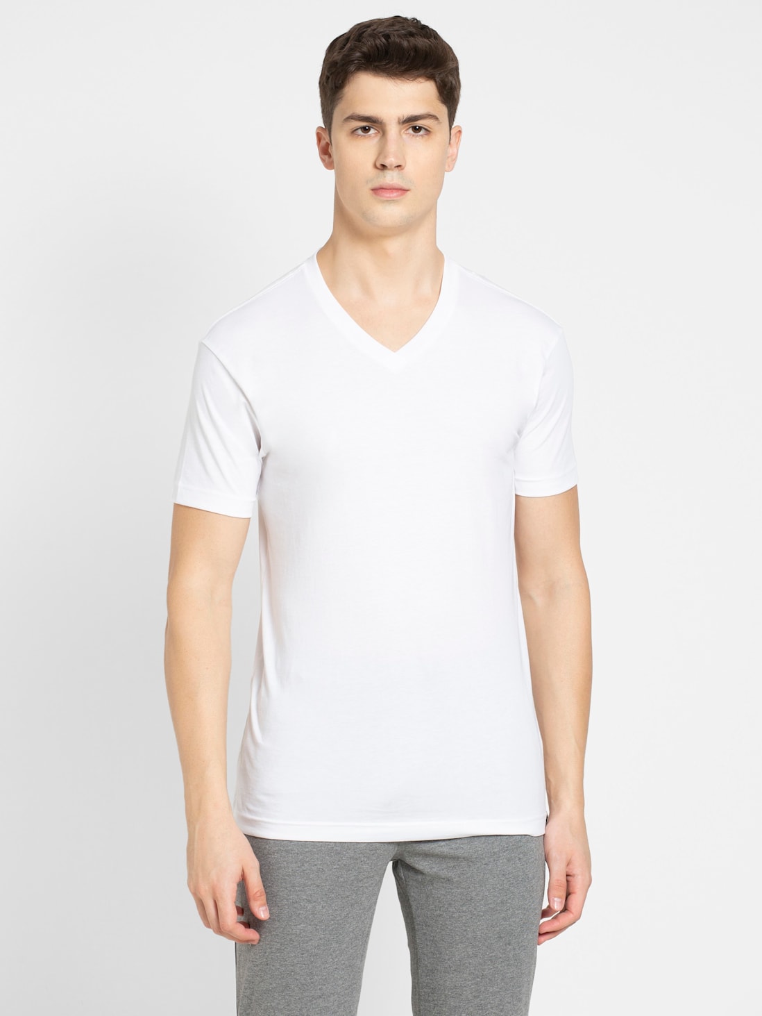 Jockey Men's V-neck Half Sleeve T-Shirt- 2726