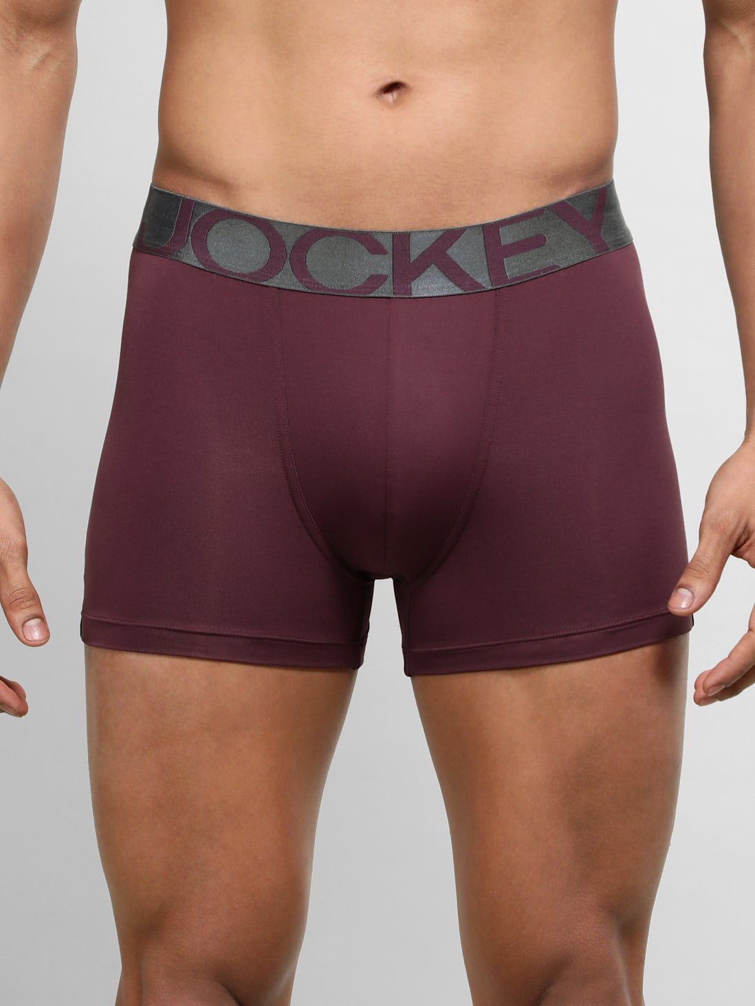Jockey Men's Dry Fit Solid Trunk- IC28
