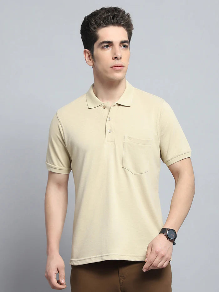 Monte Carlo Men's Half Sleeve T Shirt Solid - 22503602