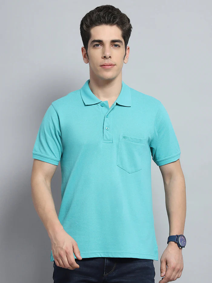 Monte Carlo Men's Half Sleeve T Shirt Solid - 22503602