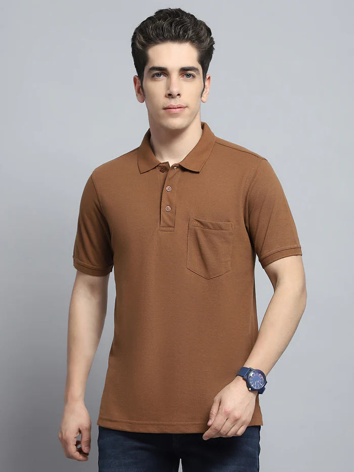 Monte Carlo Men's Half Sleeve T Shirt Solid - 22503602