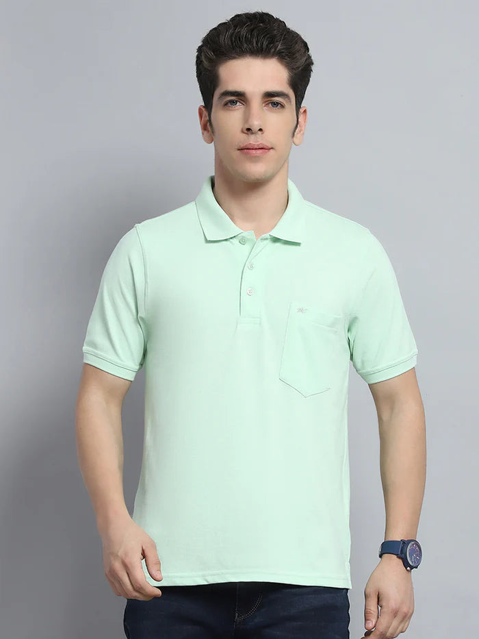 Monte Carlo Men's Half Sleeve T Shirt Solid - 22503602