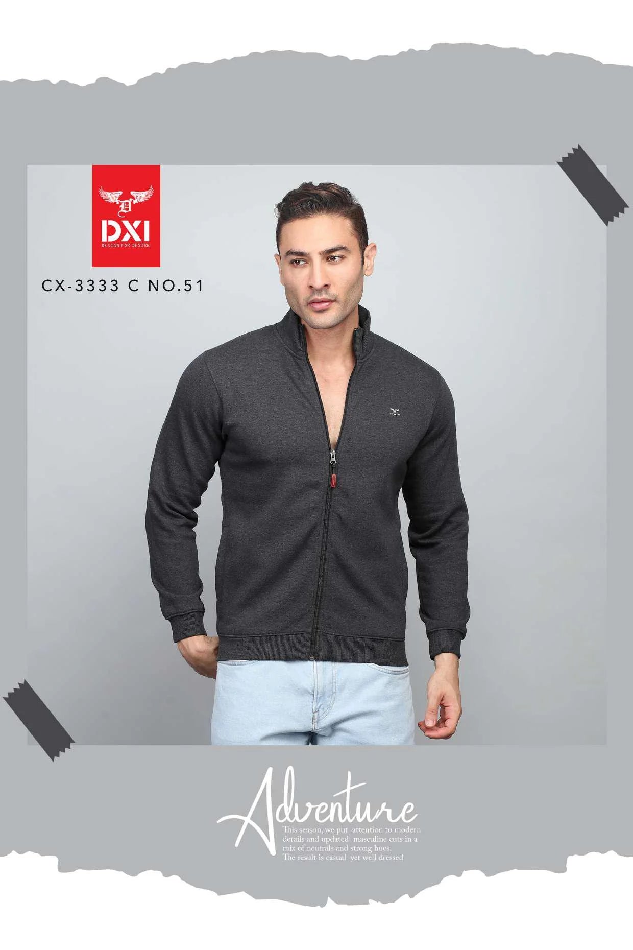 FULL ZIP SWEAT SHIRT CX-3333