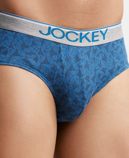 Jockey Men's Printed Brief with Ultrasoft Waistband- MC09 Pack of 2