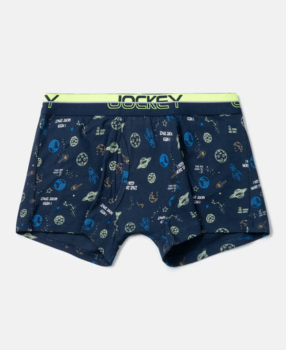 Jockey Juniors Boy's Printed Trunk- PB03