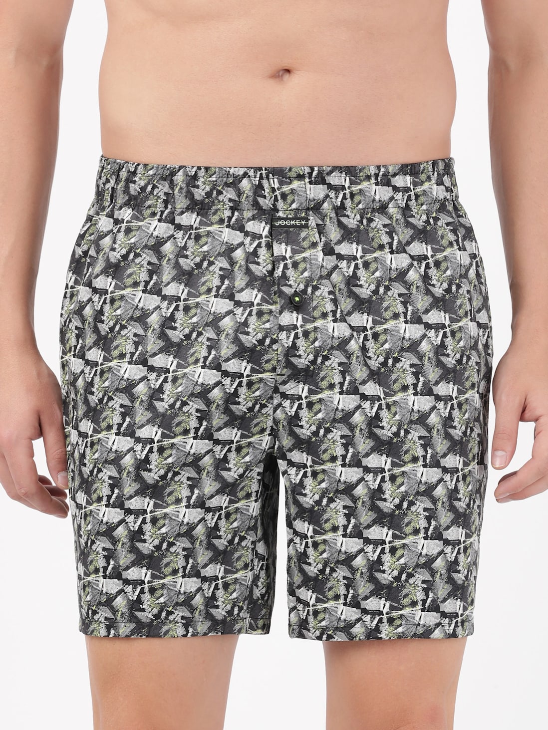 Jockey Men's Printed Boxer Shorts with Side Pocket - NY07