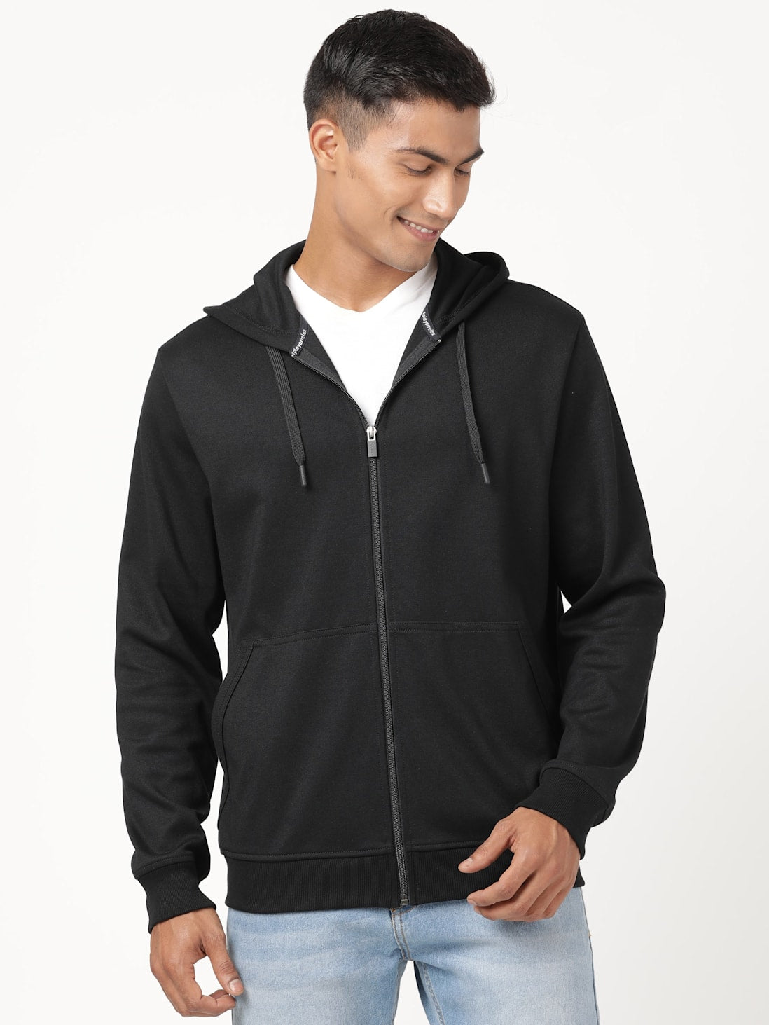 Jockey Men's Ribbed Cuff Hoodie Jacket- AM61