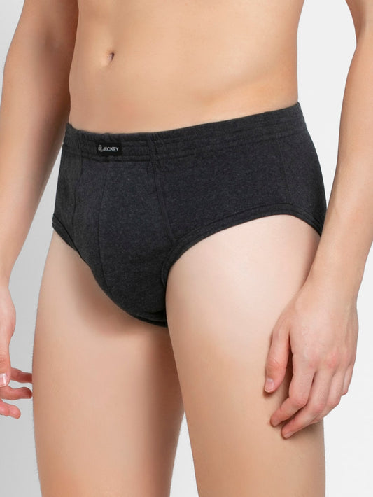 Jockey Men's Cotton Rib Solid Brief- 1009 (Single Pack)