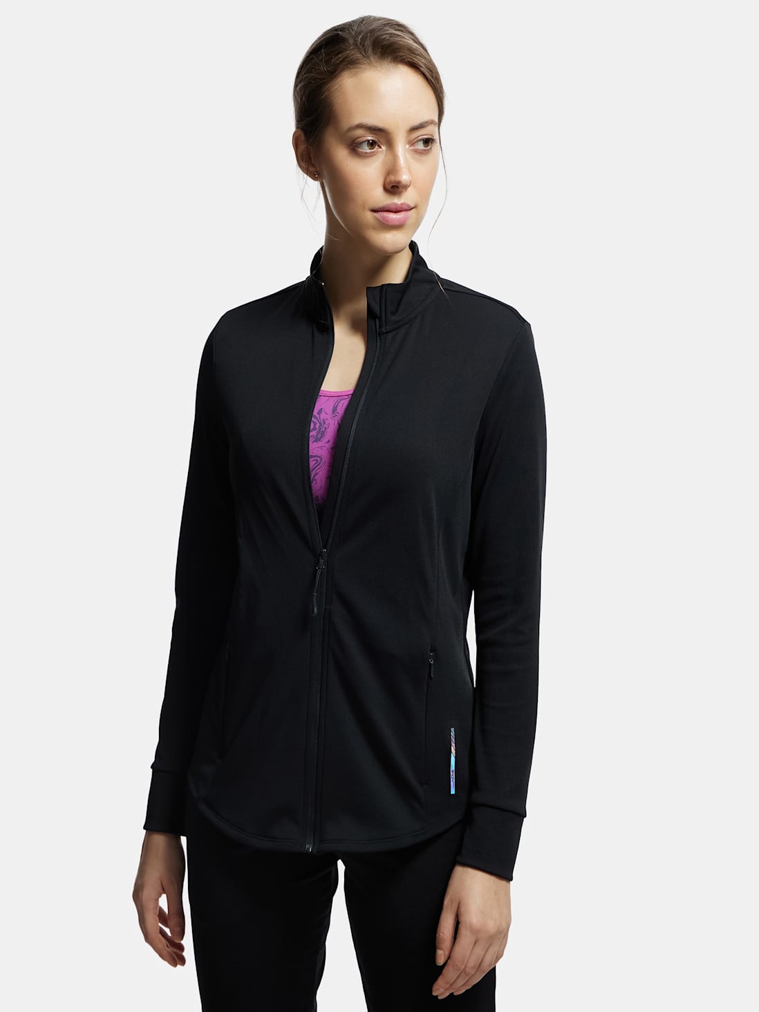 Jockey Women's Microfiber Relaxed fit Jacket- MW67