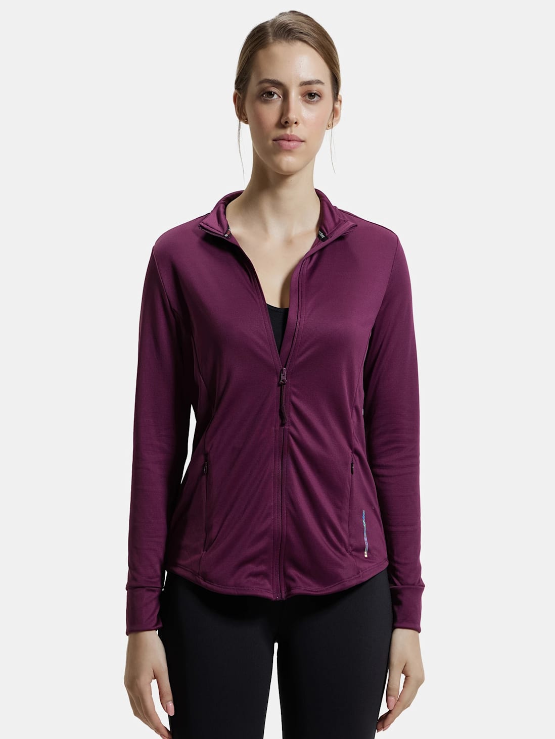 Jockey Women's Microfiber Relaxed fit Jacket- MW67