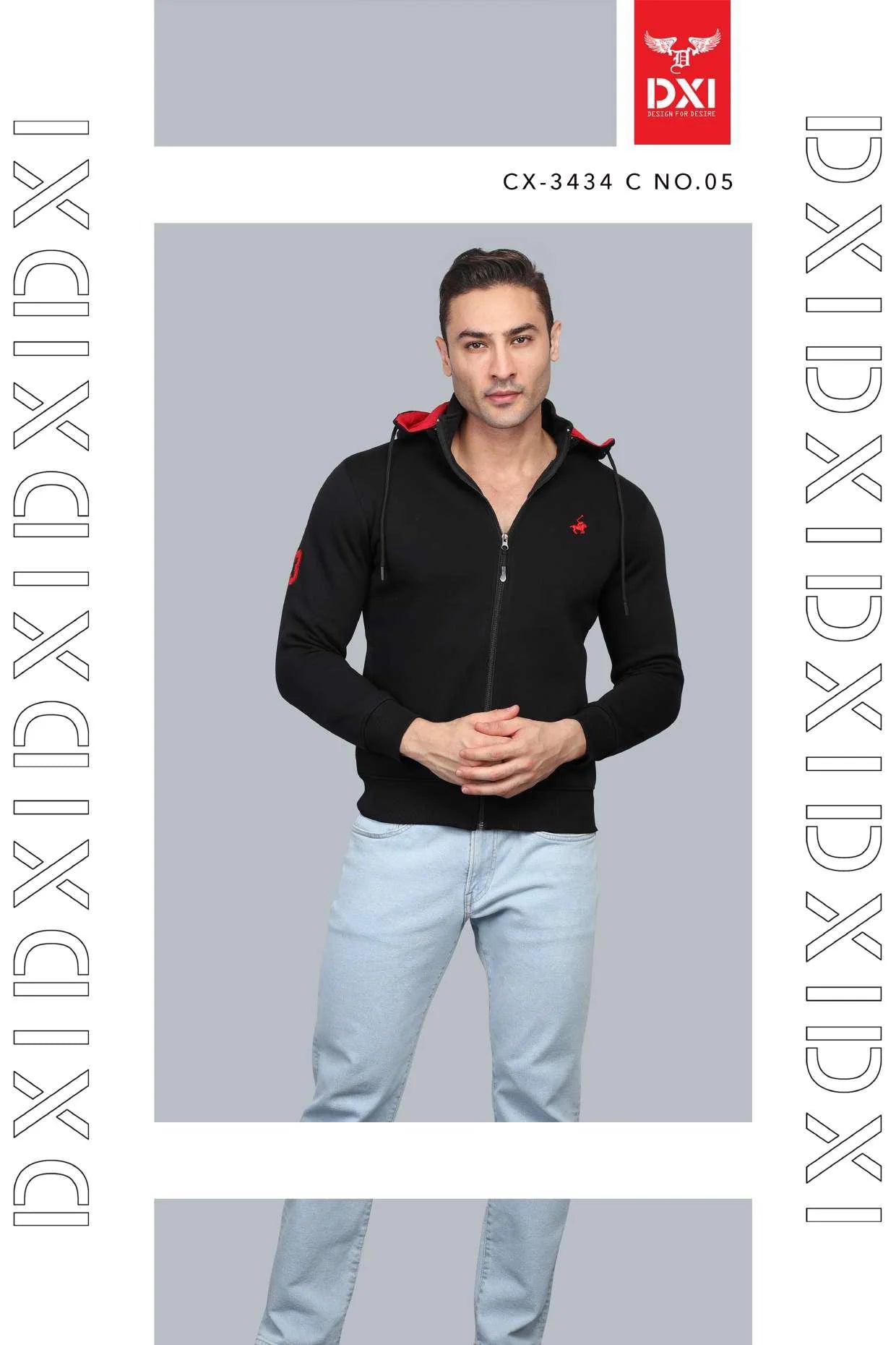 DXI FULL ZIP HOODIE SWEAT SHIRT CX-3434