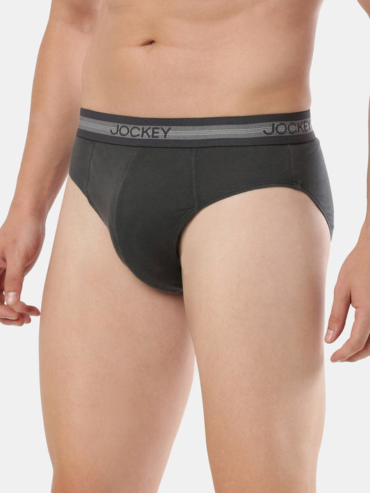 Jockey Men's Cotton Solid Brief- 1010 (Single Pack)