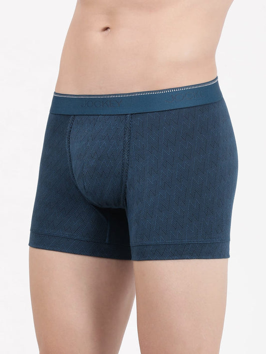Jockey Men's Elastane Stretch Printed Trunk- EL09 (Single Pack) OLD