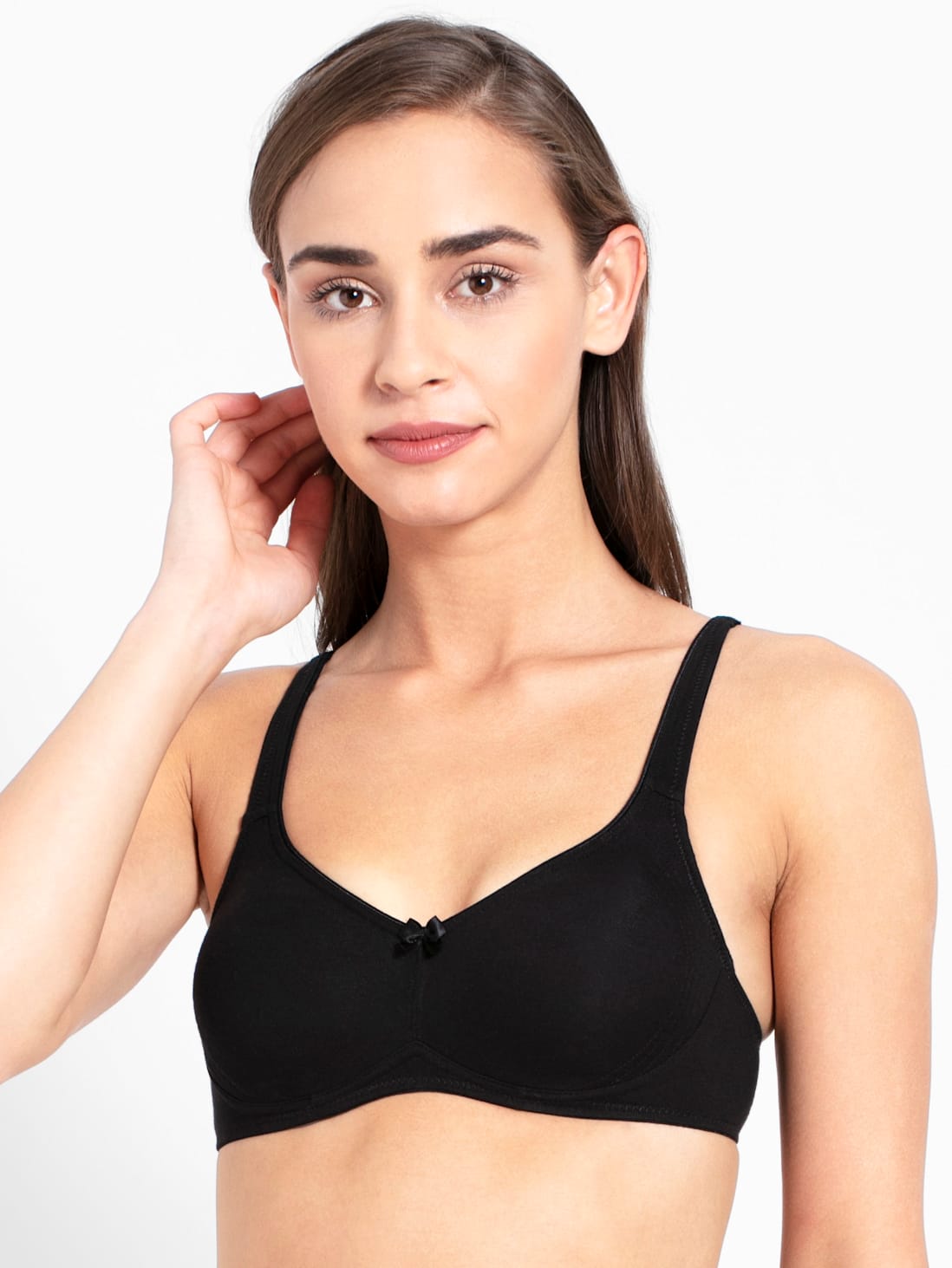 Jockey Women's Wirefree Non Padded Bra with Contoured Shaper Panel- 1250