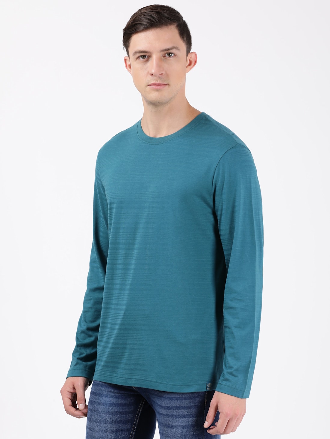 Jockey Men's Solid Round Neck Full Sleeve T-Shirt- IM22